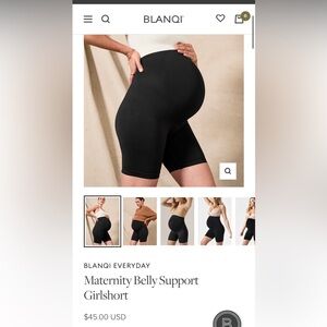 Maternity bike shorts